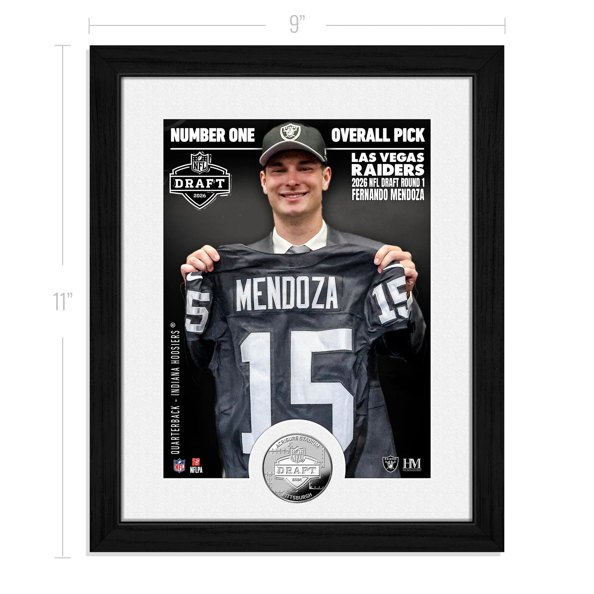Cuadro 2026 First Draft Pick Raiders Mendoza Silver