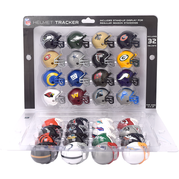 Set De Mini Cascos Riddell Tracker 2025 NFL 32 Equipos