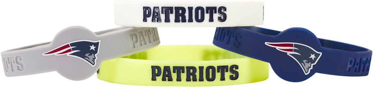 Brazalete Silicón Aminco 4pack NFL New England Patriots