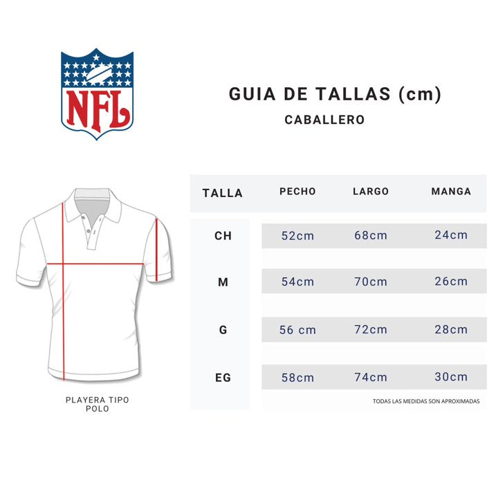 Playera Polo NFL 24 Pittsburgh Steelers