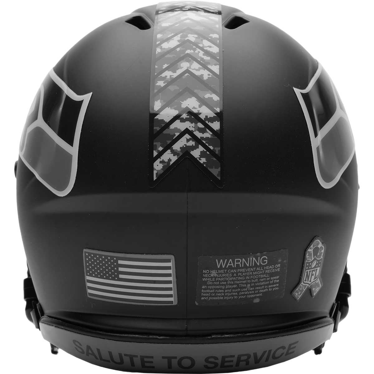 Casco Mini Speed Salute To Service 26 Seahawks