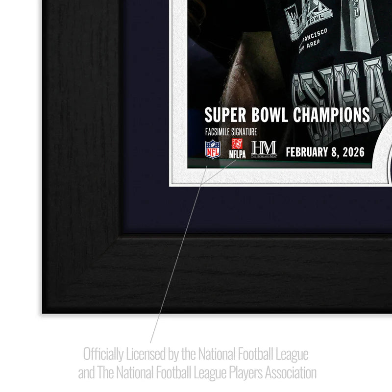 Cuadro HM SB60 Seahawks Darnold Lombardi Bronce