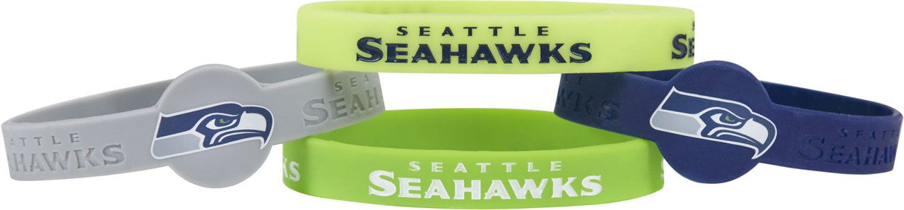 Brazalete Silicón Aminco 4pack NFL Seattle Seahawks