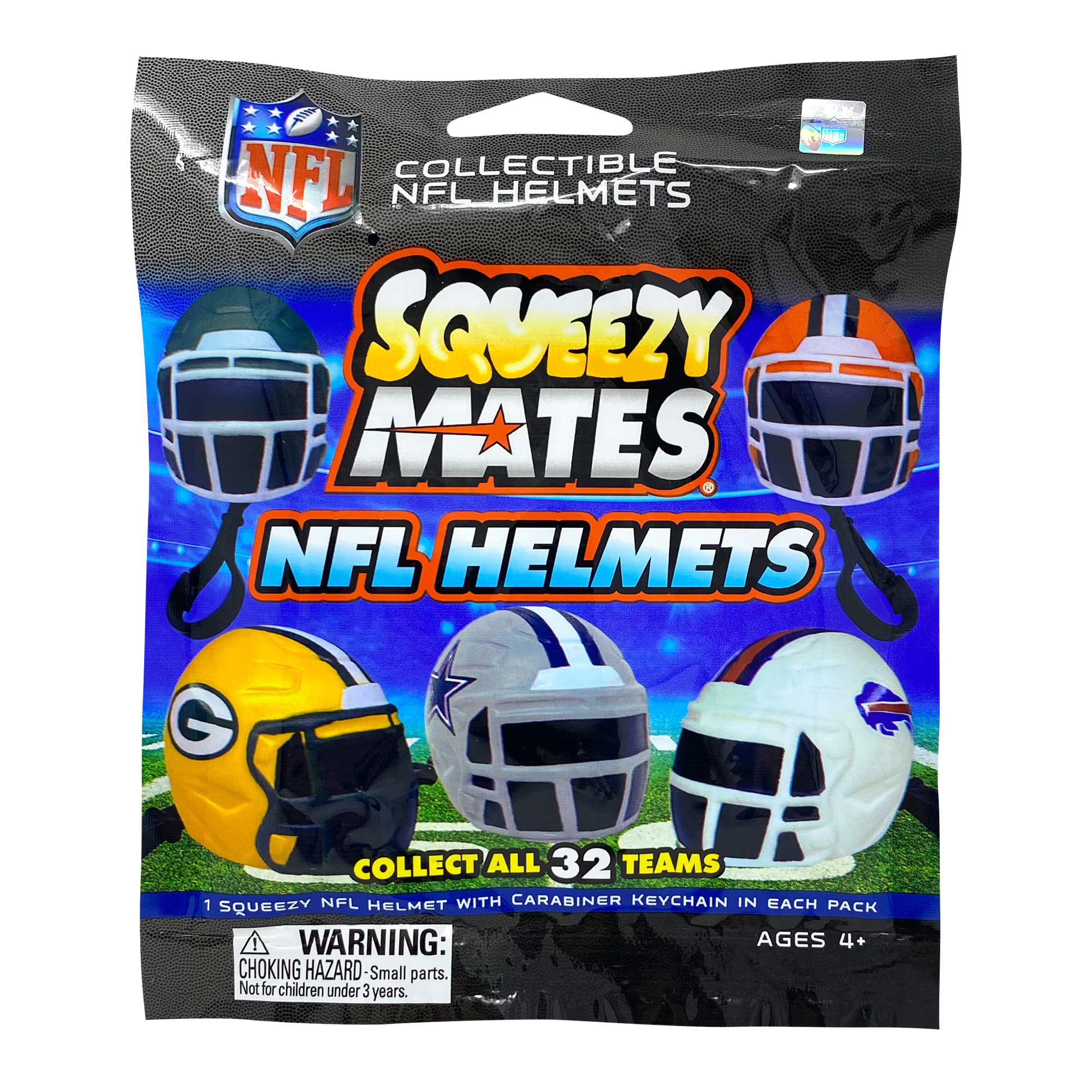 Sobre Squeezy Mates Figura Casco Sorpresa NFL 2026 Series 1