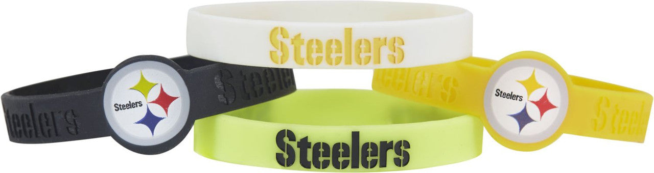 Brazalete Silicón Aminco 4pack NFL Pittsburgh Steelers
