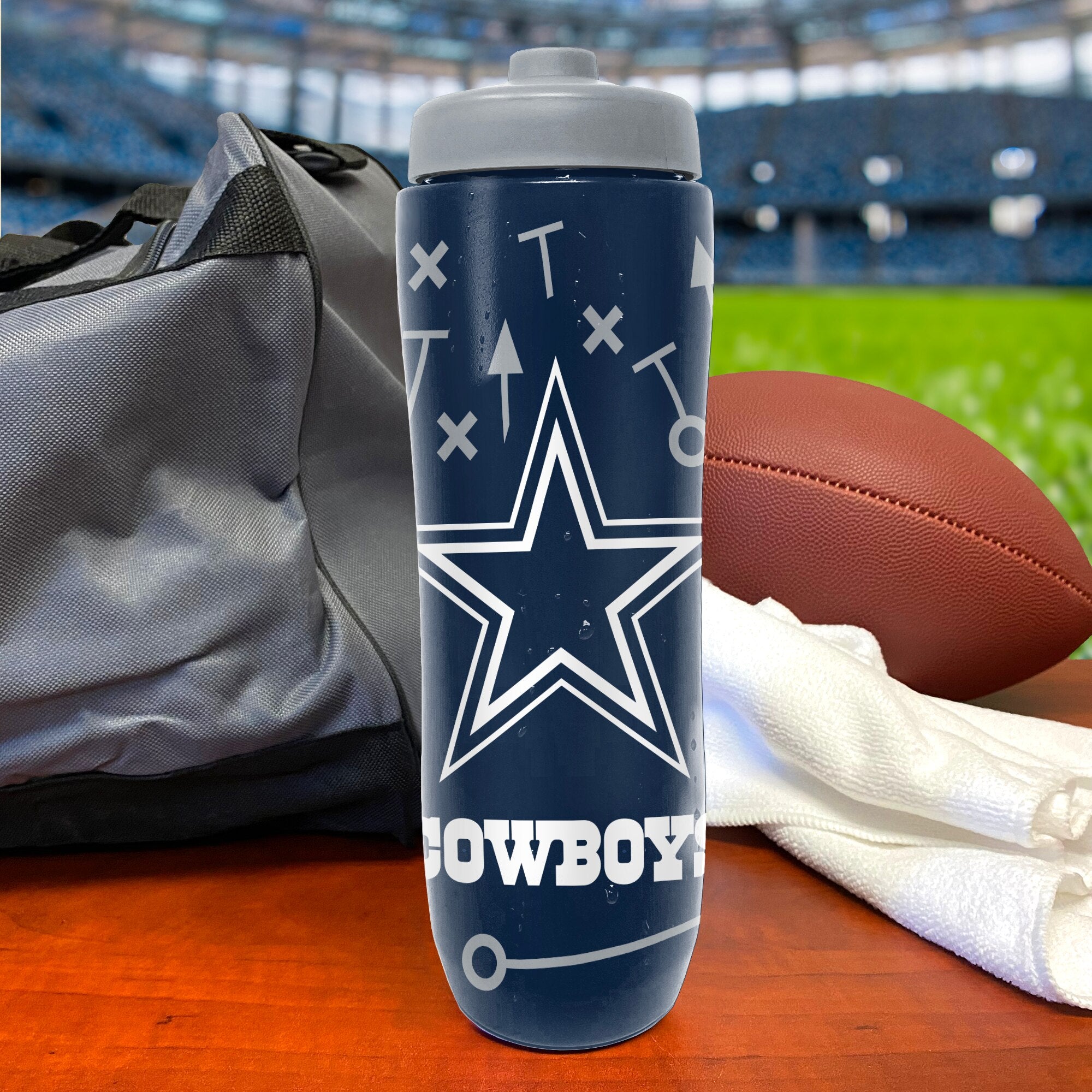 Botella Squeezy Water Bottle Cowboys