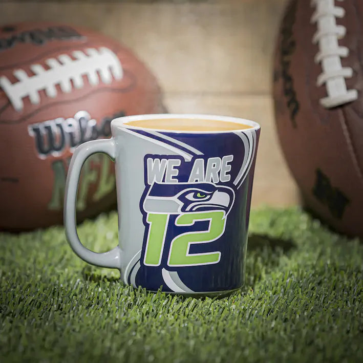 Taza De Cerámica 400ml Evergreen Con Caja Seahawks