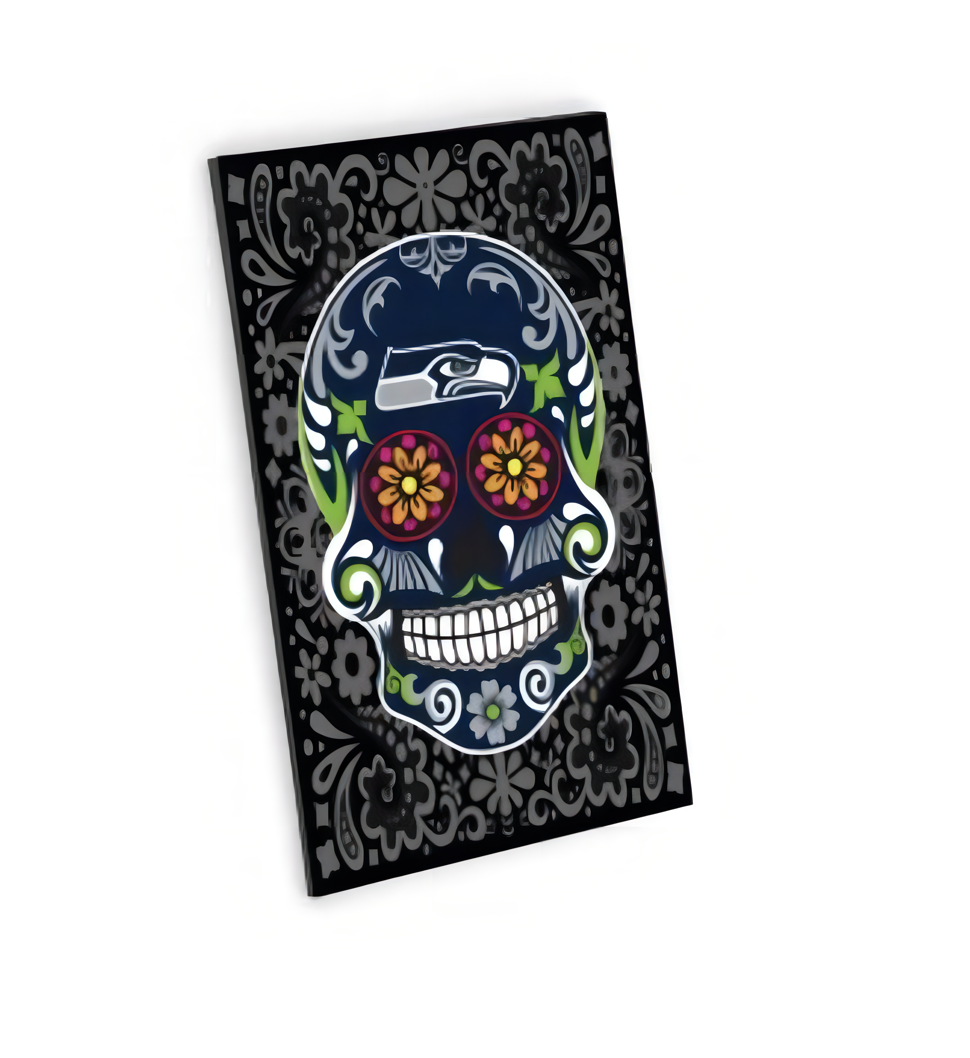 Iman Aminco Sugar Skull Pattern Seahawks