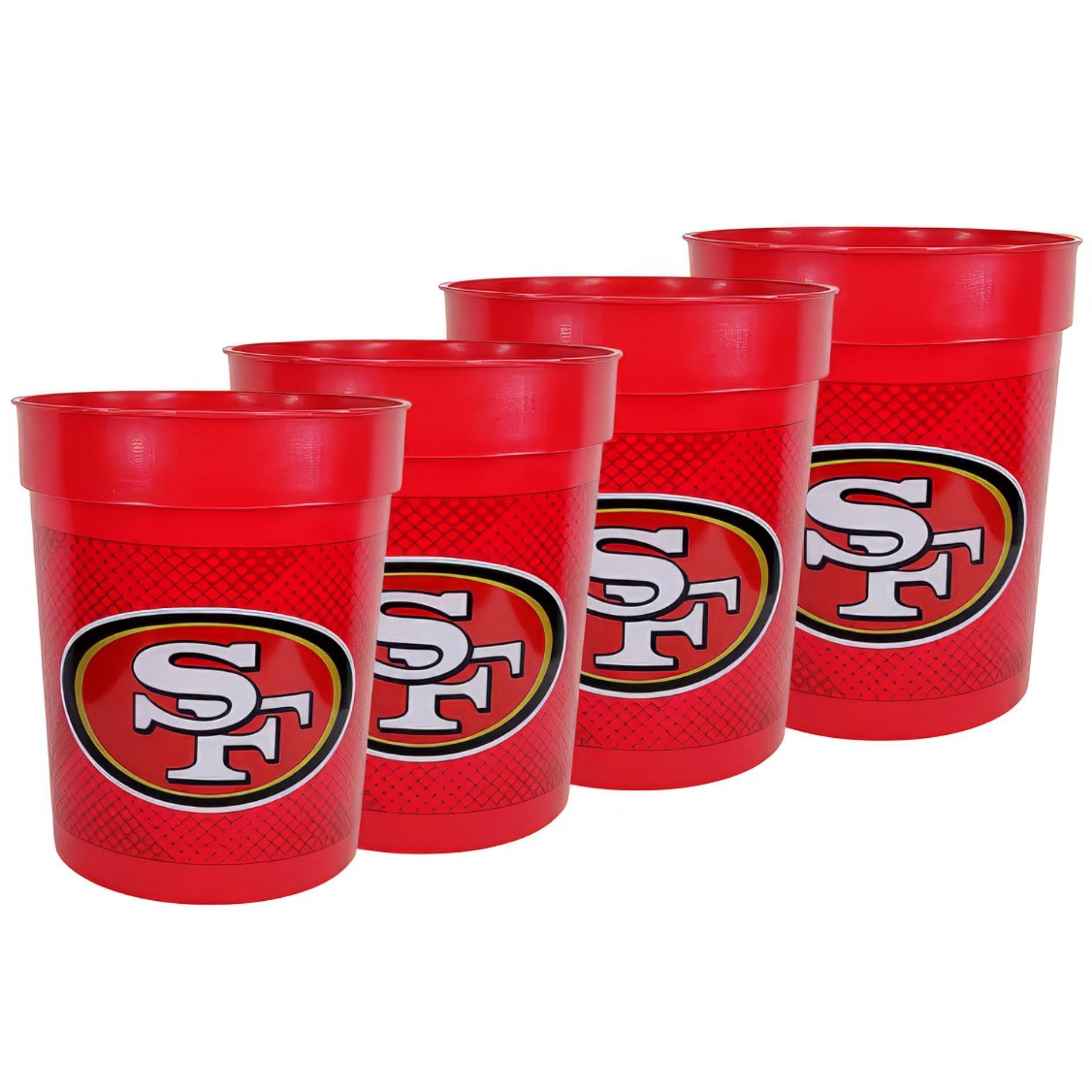 Set De 4 Vasos De Plástico 25oz NFL San Francisco 49ers