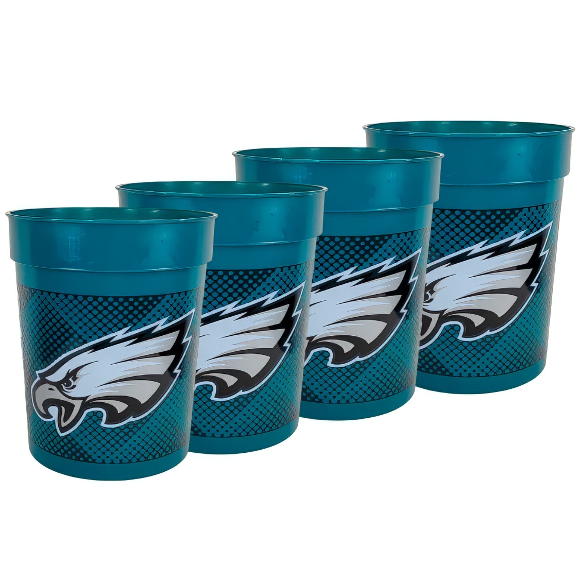 Set De 4 Vasos De Plástico 25oz NFL Philadelphia Eagles