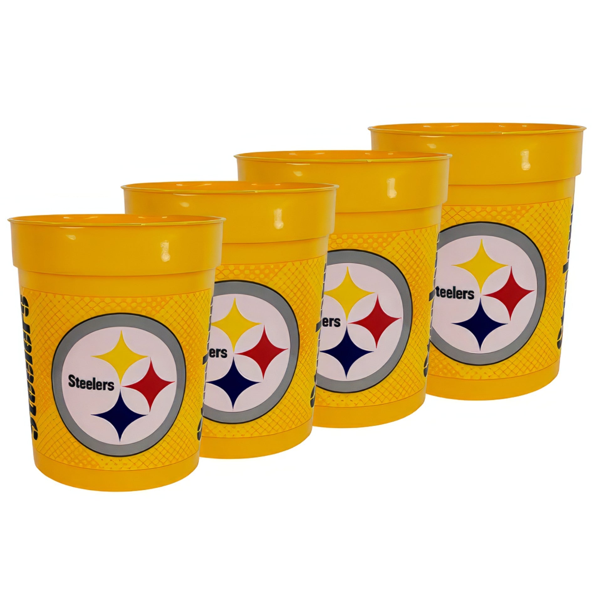 Set De 4 Vasos De Plástico 25oz NFL Pittsburgh Steelers