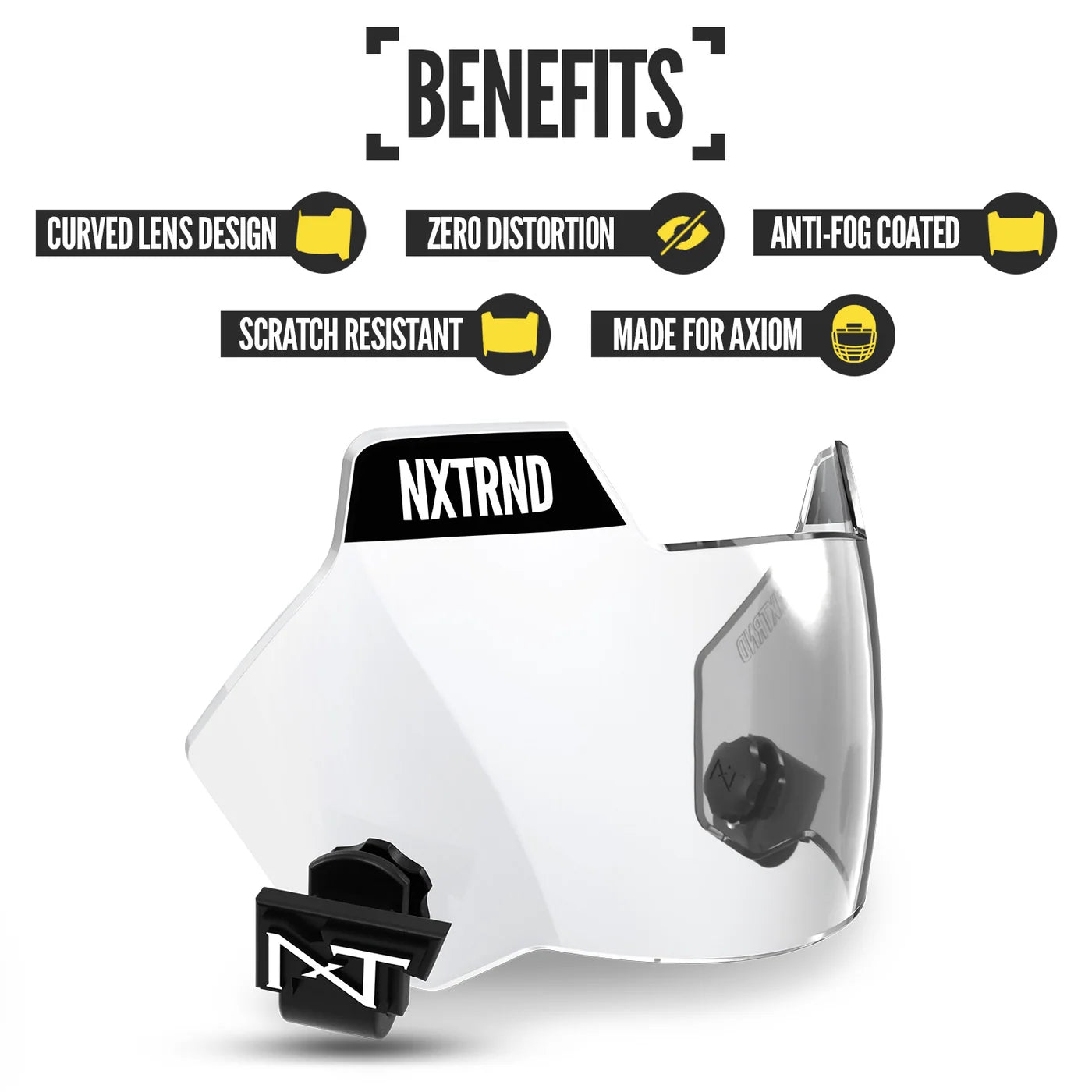 Mica Clear VZX - NXTRND Compatible con Casco Riddell Axiom