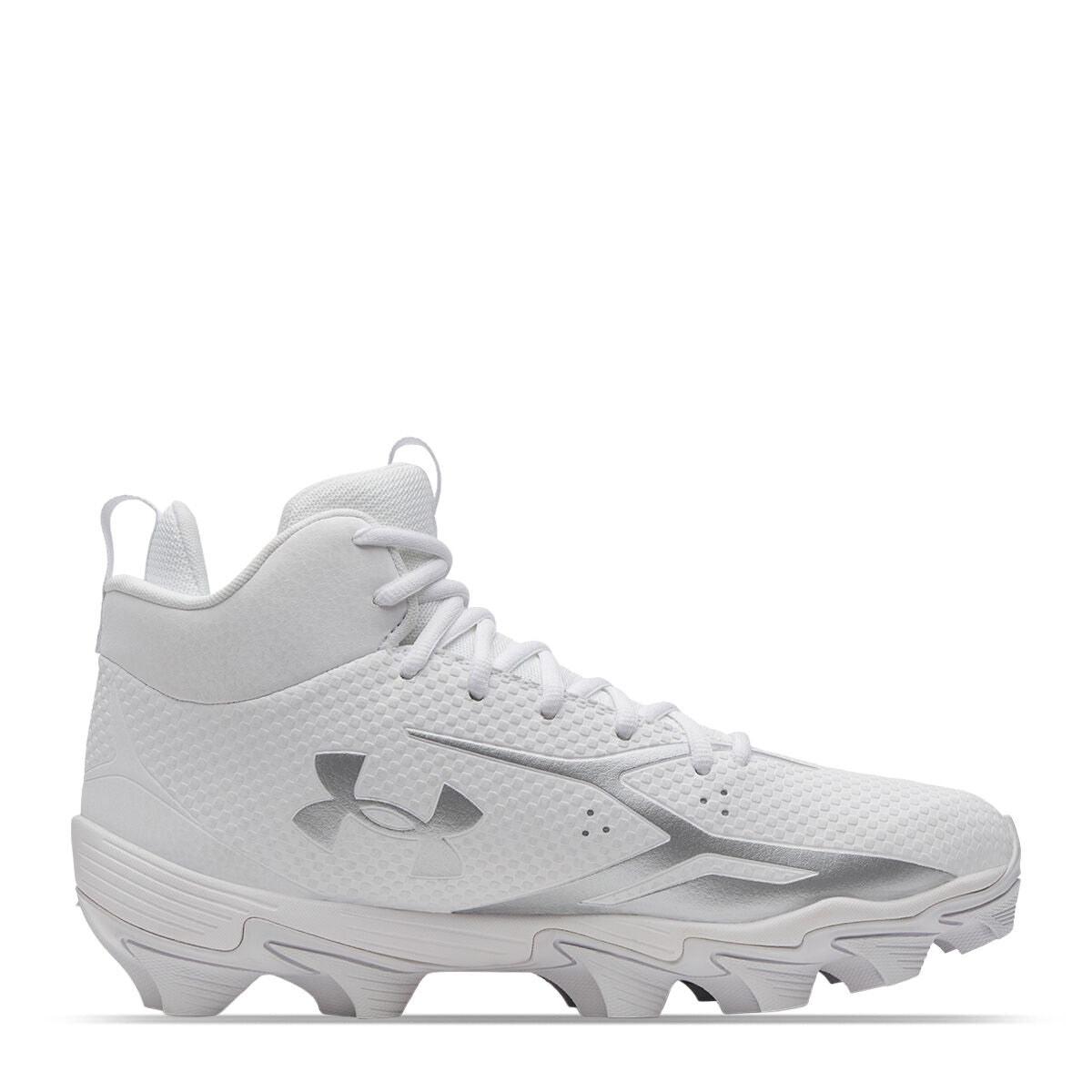 Zapato Cleats Para Fútbol Americano Blanco Under Armour Spotlight Hammer 26 Adulto