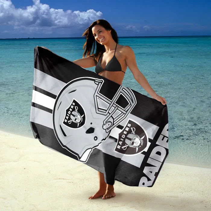 Toalla Fiber Beach Towel Raiders - NERIAS DEPORTES