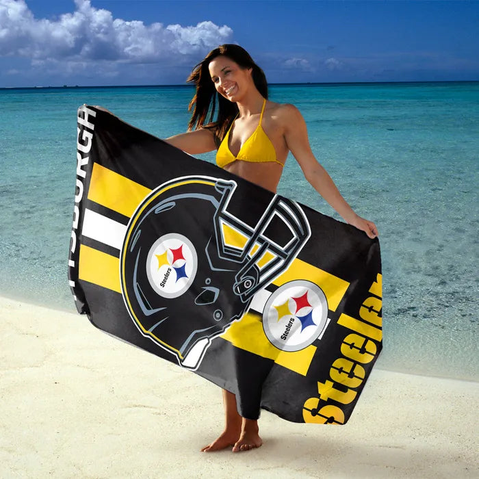 Toalla Fiber Beach Towel Steelers