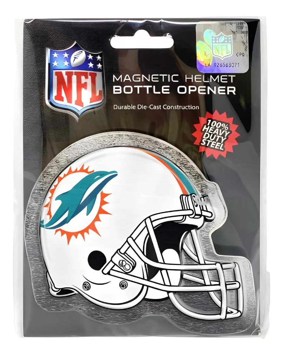 Imán Destapador Casco Bottle Opener Party Animal Dolphins - NERIAS DEPORTES