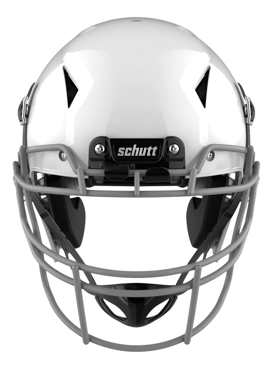 Casco Schutt A11 Fútbol Americano Youth Blanco Barra Gris - NERIAS DEPORTES