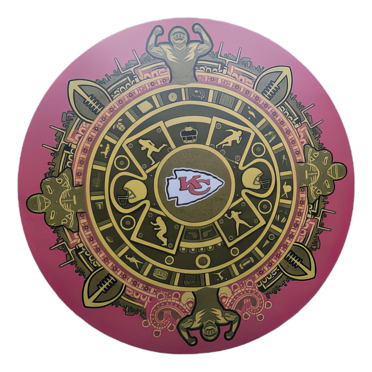 Letrero Team Maya Big Fan Creations Kansa City Chiefs