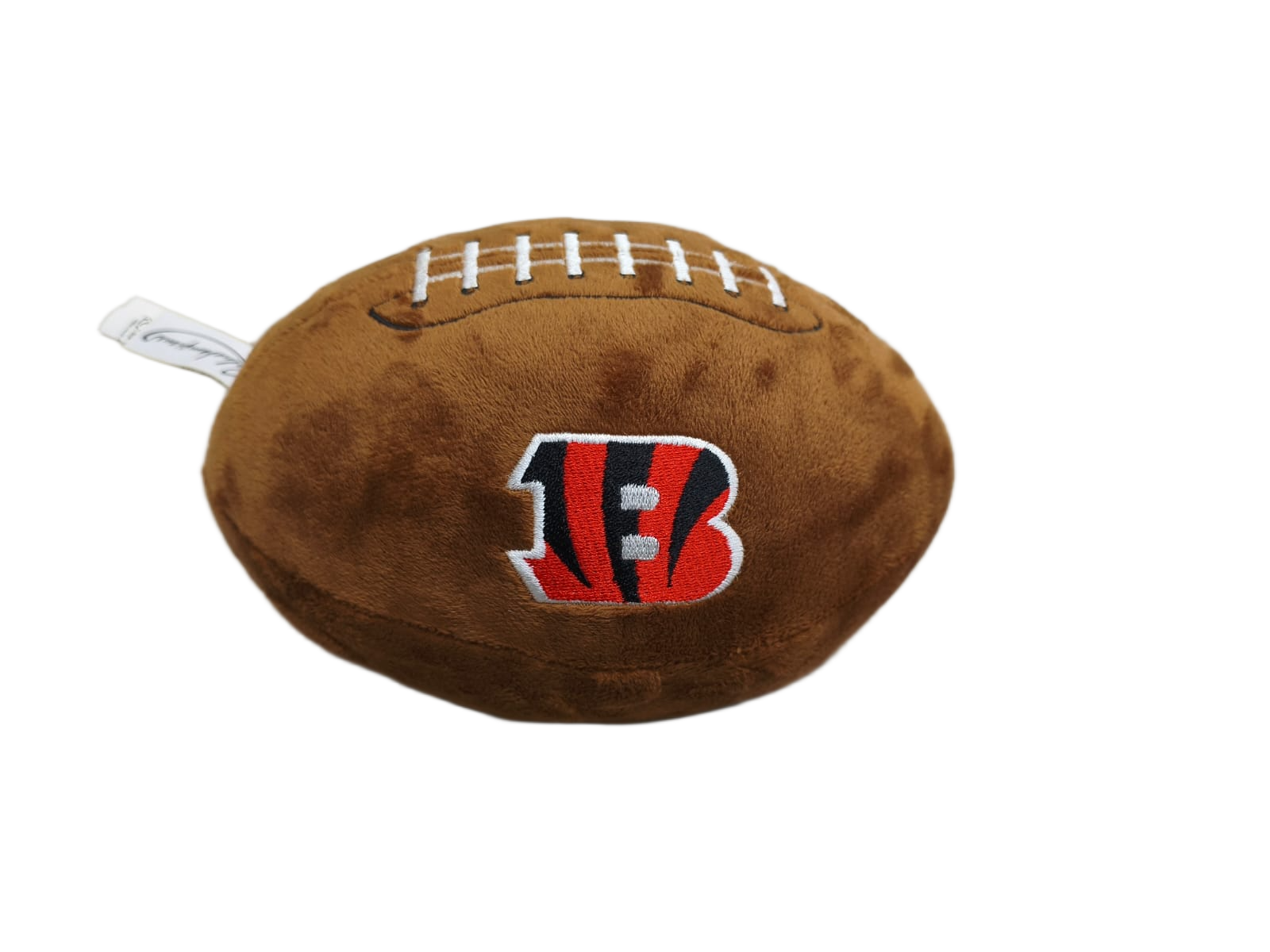 Peluche Balón Felpa Suave 23cm Bordado NFL Bengals - NERIAS DEPORTES