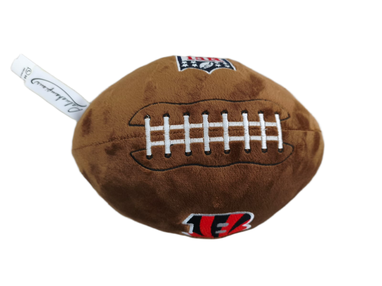 Peluche Balón Felpa Suave 23cm Bordado NFL Bengals - NERIAS DEPORTES