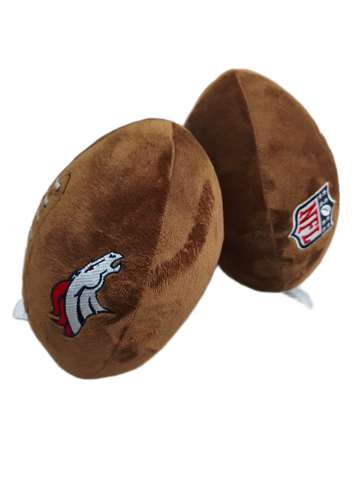 Peluche Balón Felpa Suave 23cm Bordado NFL Broncos - NERIAS DEPORTES