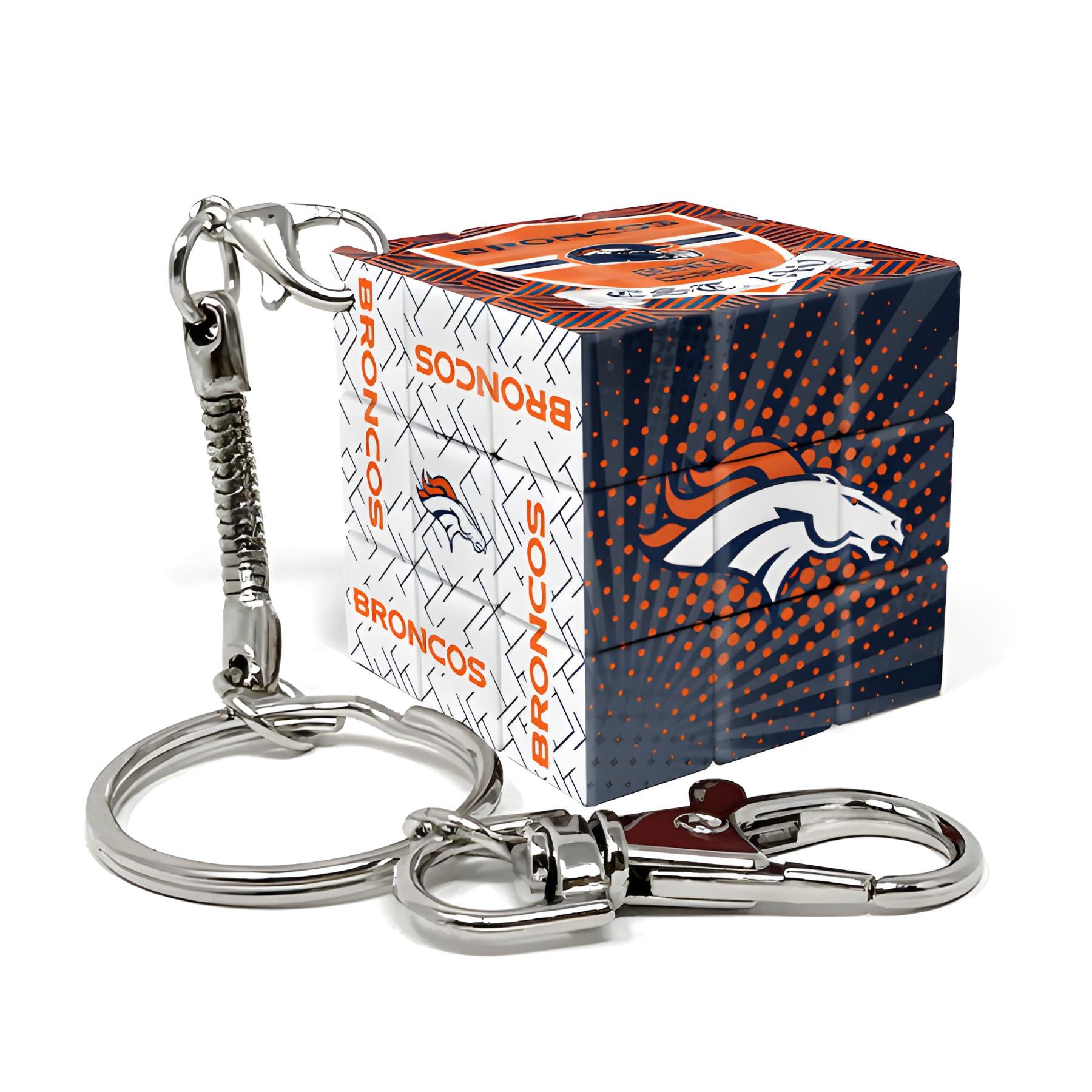 Llavero Mini Rubik NFL Broncos