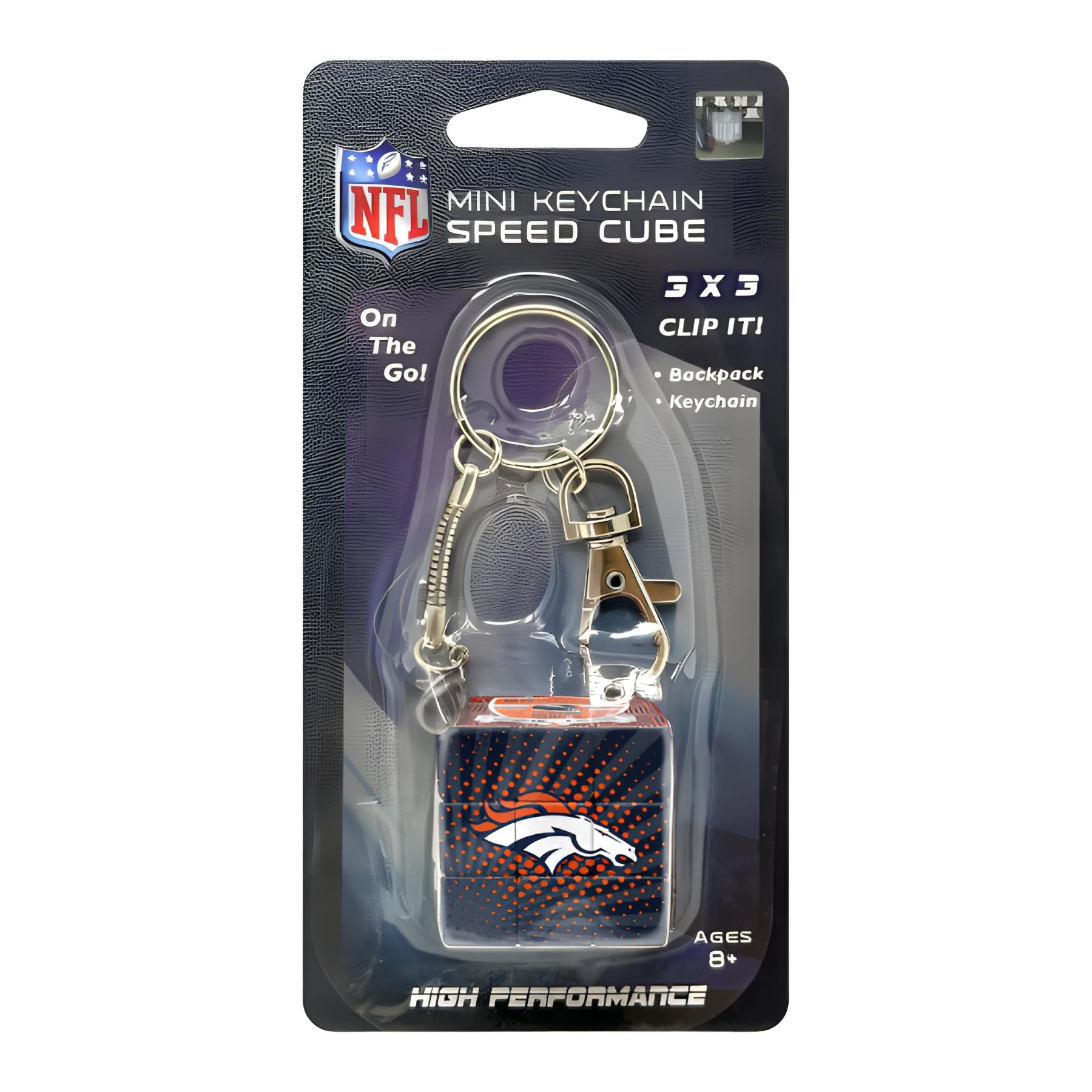 Llavero Mini Rubik NFL Broncos