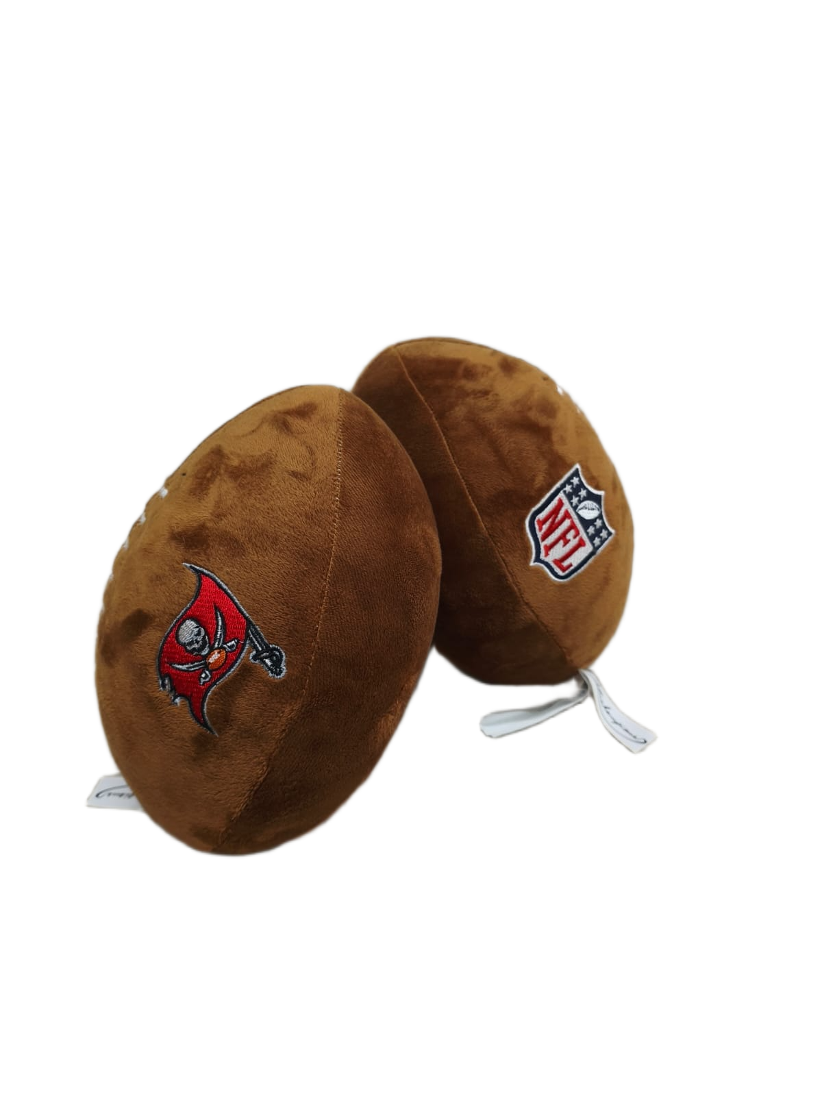 Peluche Balón Felpa Suave 23cm Bordado NFL Buccaneers - NERIAS DEPORTES