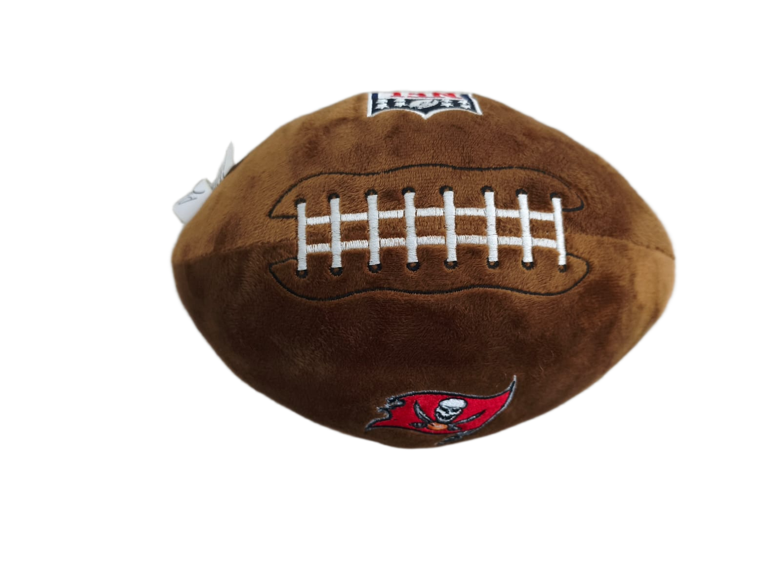 Peluche Balón Felpa Suave 23cm Bordado NFL Buccaneers - NERIAS DEPORTES