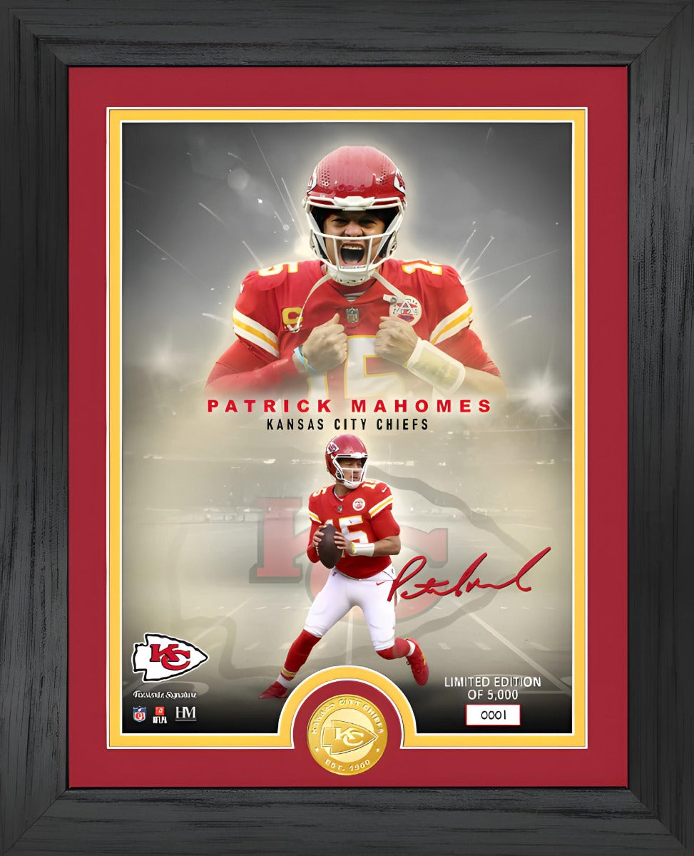 Cuadro Legends Bronze NFL Chiefs Patrick Mahomes