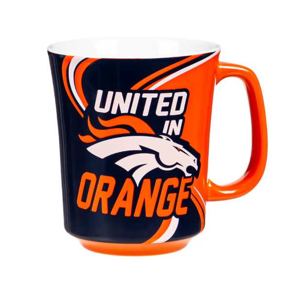 Taza De Cerámica 400ml Evergreen Con Caja Broncos - NERIAS DEPORTES