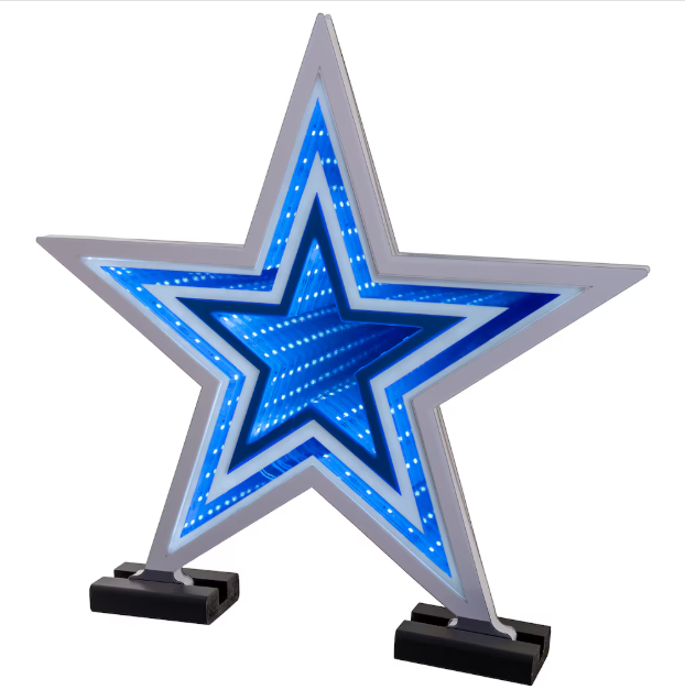 Letrero Luminoso Logo Led Infinity 22cm x 29cm Cowboys - NERIAS DEPORTES
