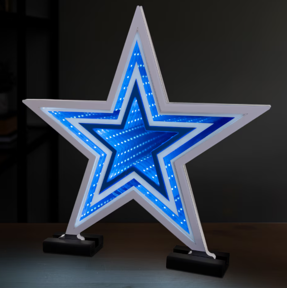 Letrero Luminoso Logo Led Infinity 22cm x 29cm Cowboys - NERIAS DEPORTES