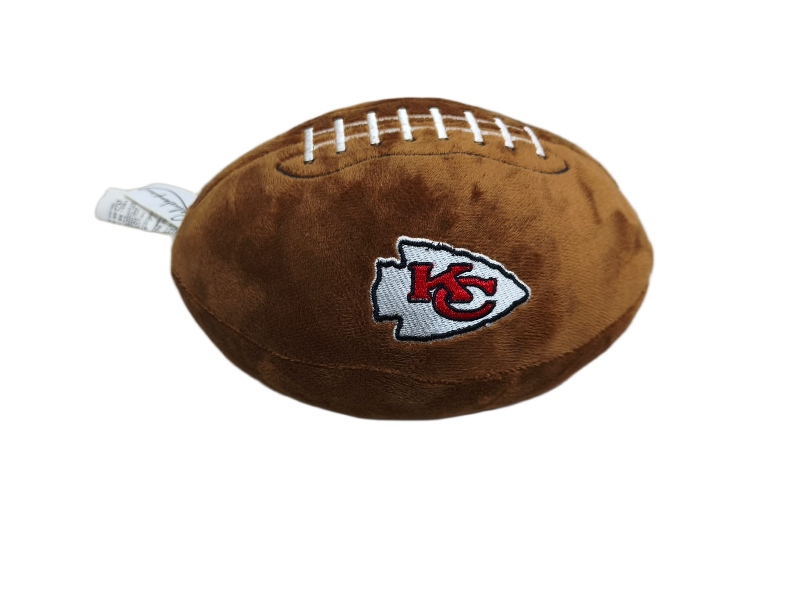 Peluche Balón Felpa Suave 23cm Bordado NFL Chiefs - NERIAS DEPORTES