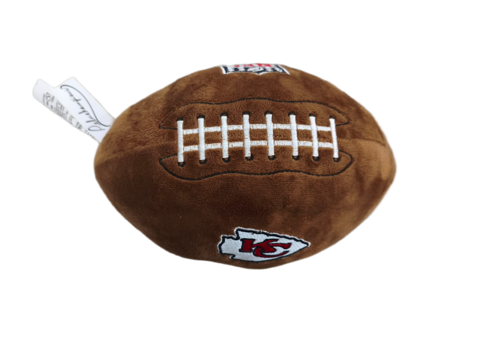 Peluche Balón Felpa Suave 23cm Bordado NFL Chiefs - NERIAS DEPORTES