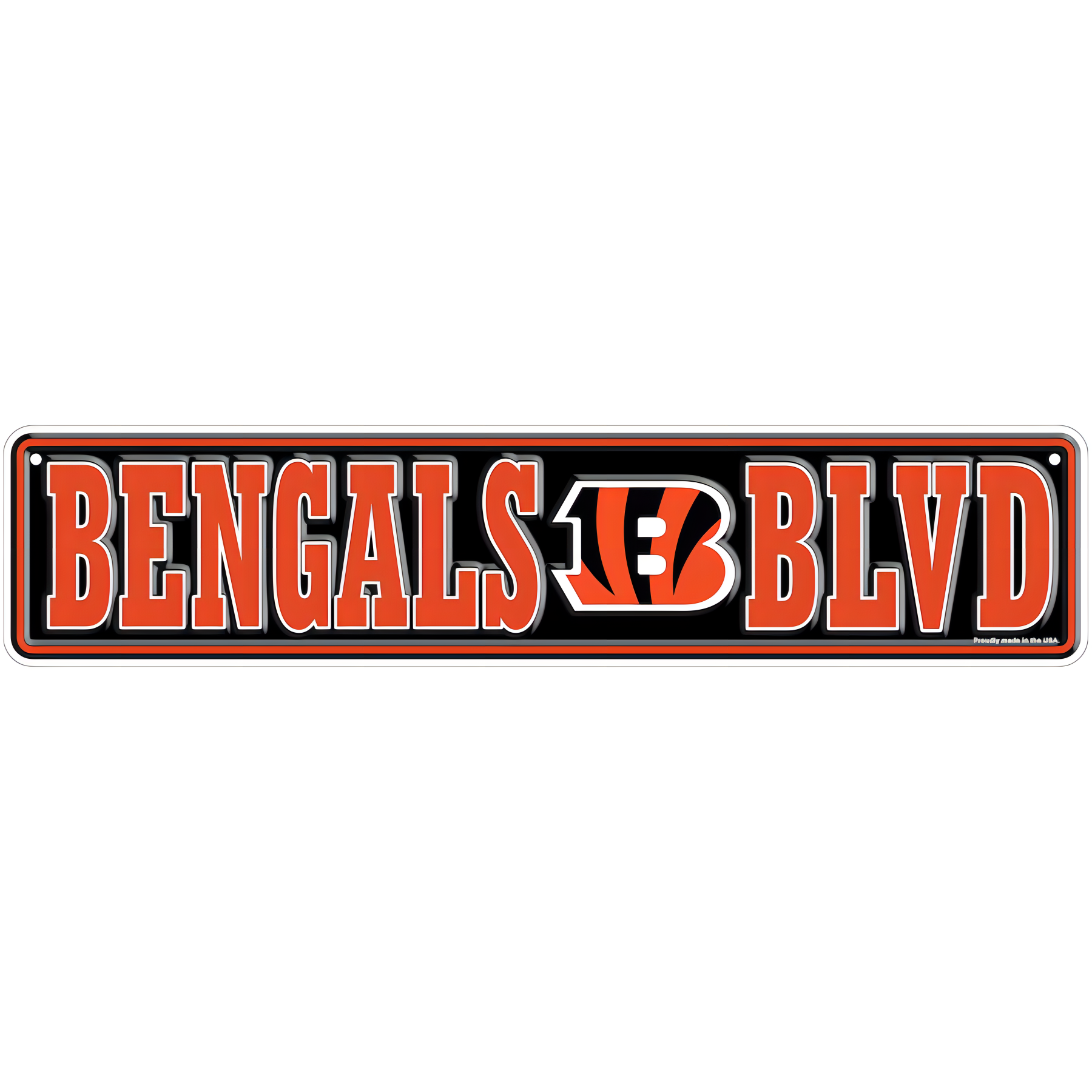 Letrero Metálico NFL Team Boulevard Bengals