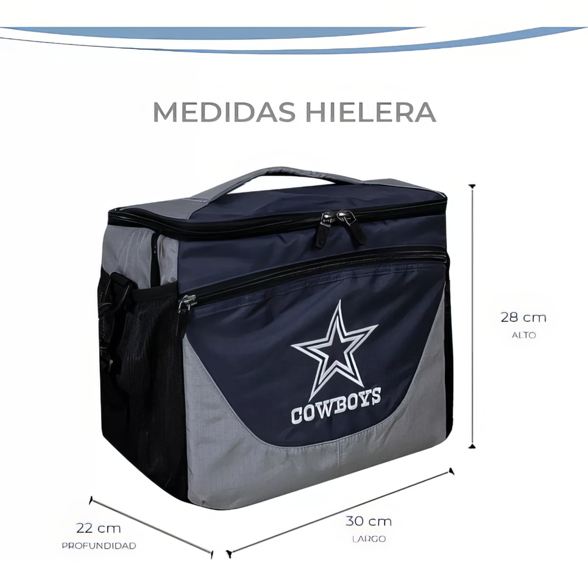 Hielera Lonchera Para 24 Latas Oficial NFL Dallas Cowboys