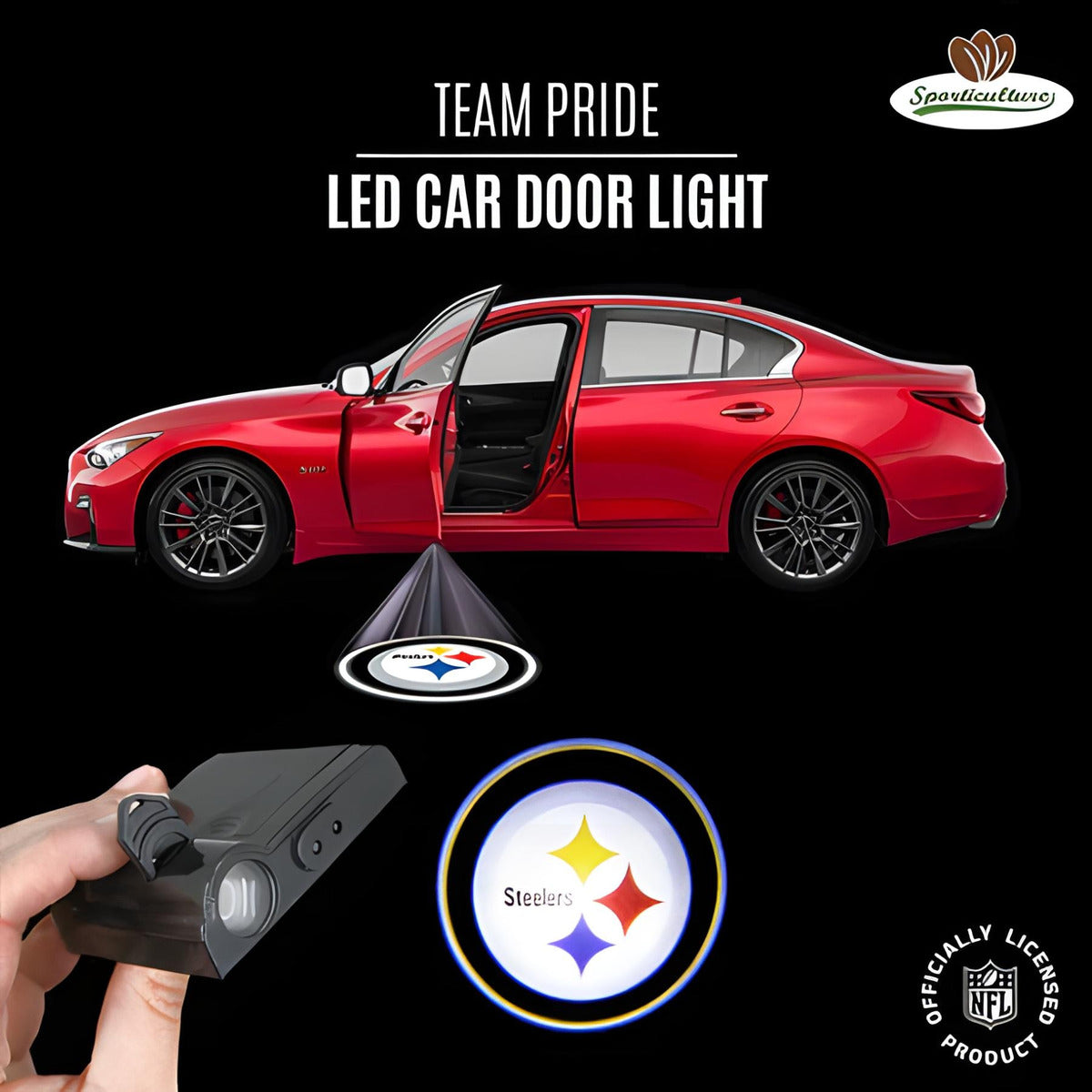 Luz Led Para Carro Nfl Steelers