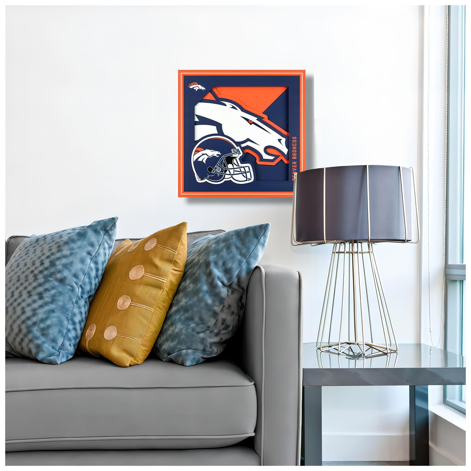Cuadro NFL You The Fan 3D Logo Broncos