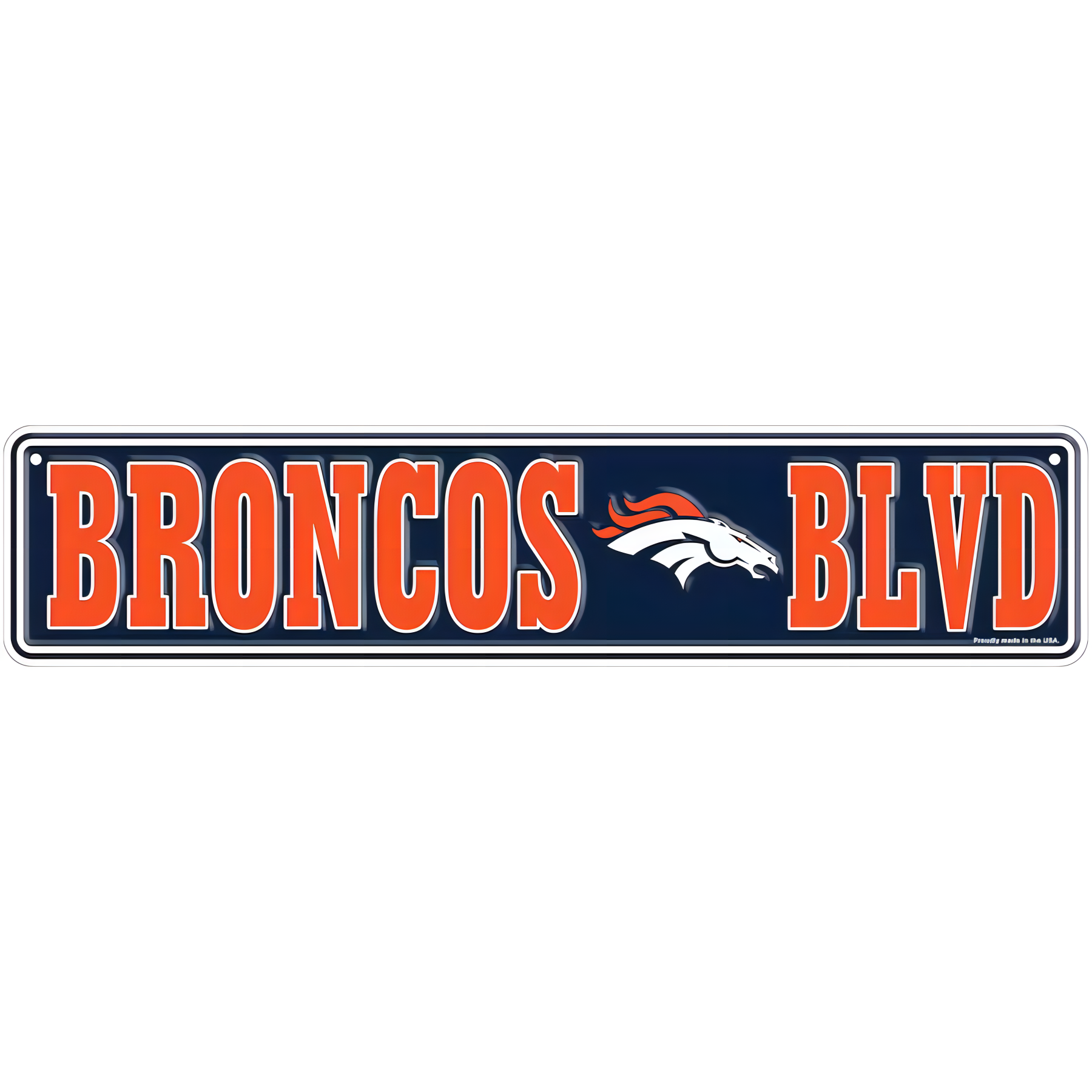 Letrero Metálico NFL Team Boulevard Broncos