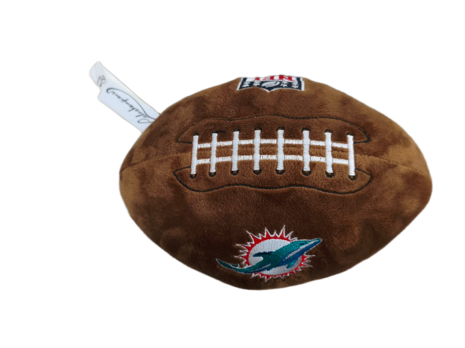 Peluche Balón Felpa Suave 23cm Bordado NFL Dolphins - NERIAS DEPORTES