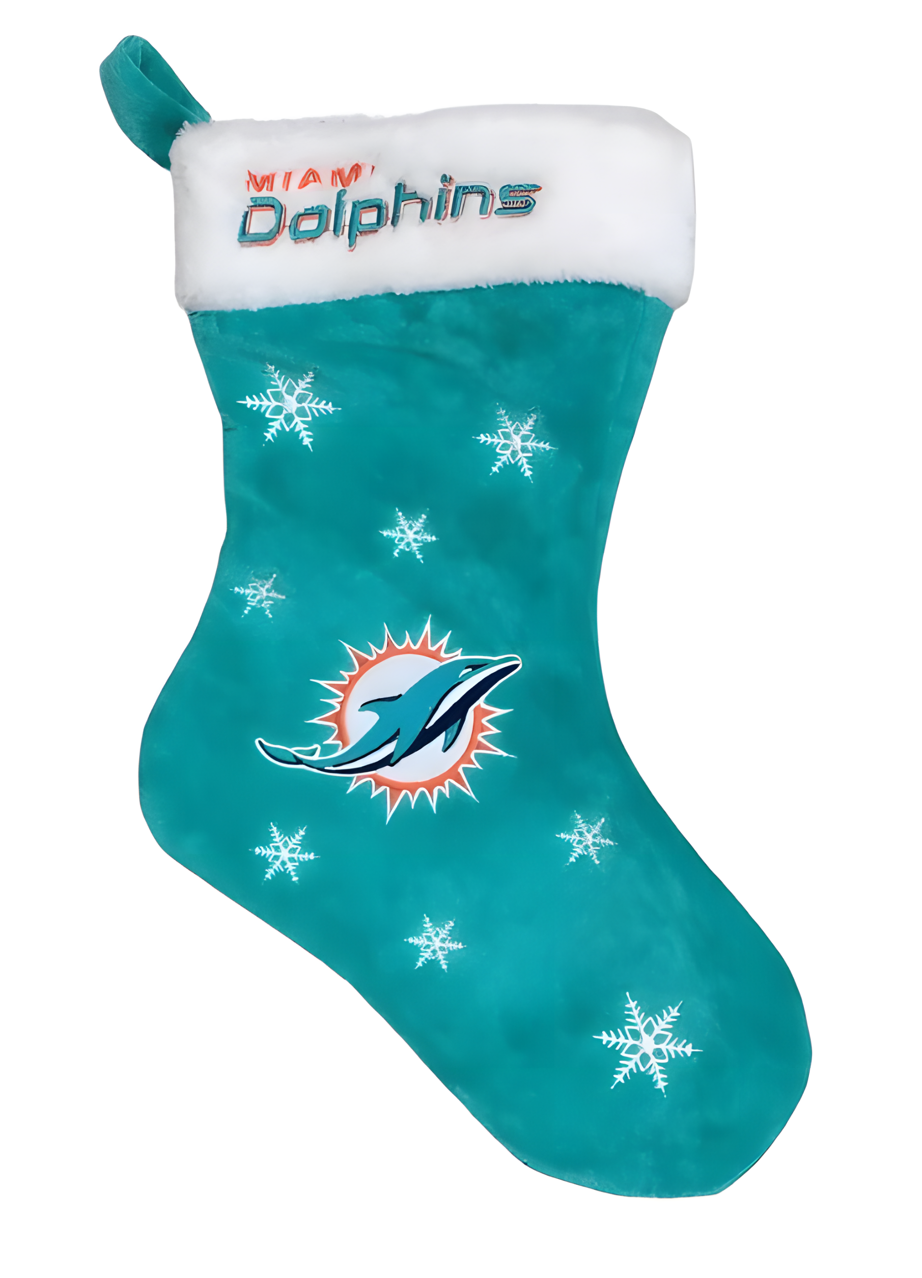 Bota Decorativa de Navidad de Fútbol Americano NFL Dolphins