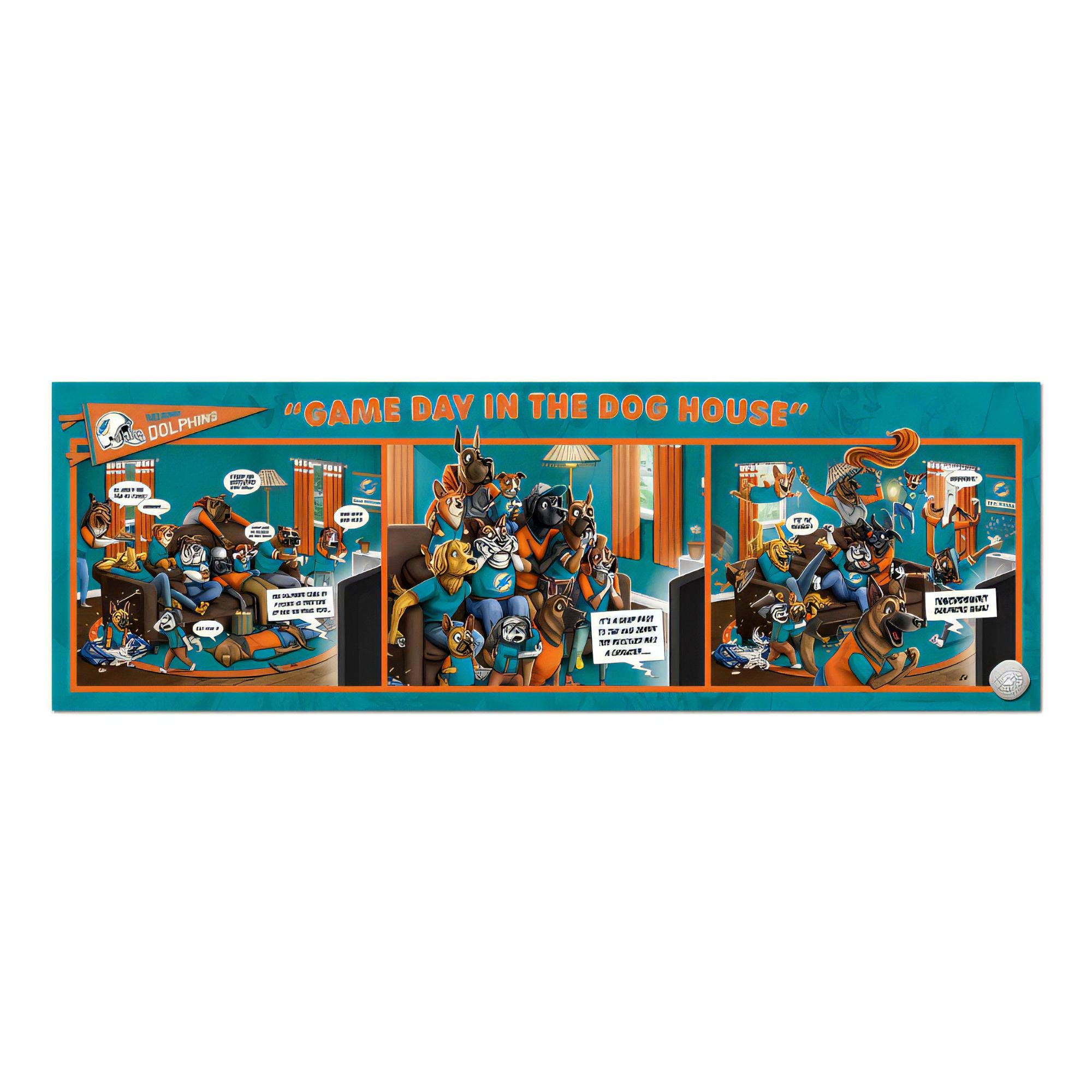 ROMPECABEZAS ″GAME DAY AT THE DOGS HOUSE″ 1000Pzas Dolphins