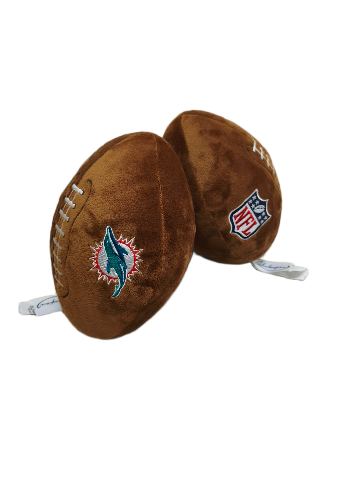 Peluche Balón Felpa Suave 23cm Bordado NFL Dolphins - NERIAS DEPORTES