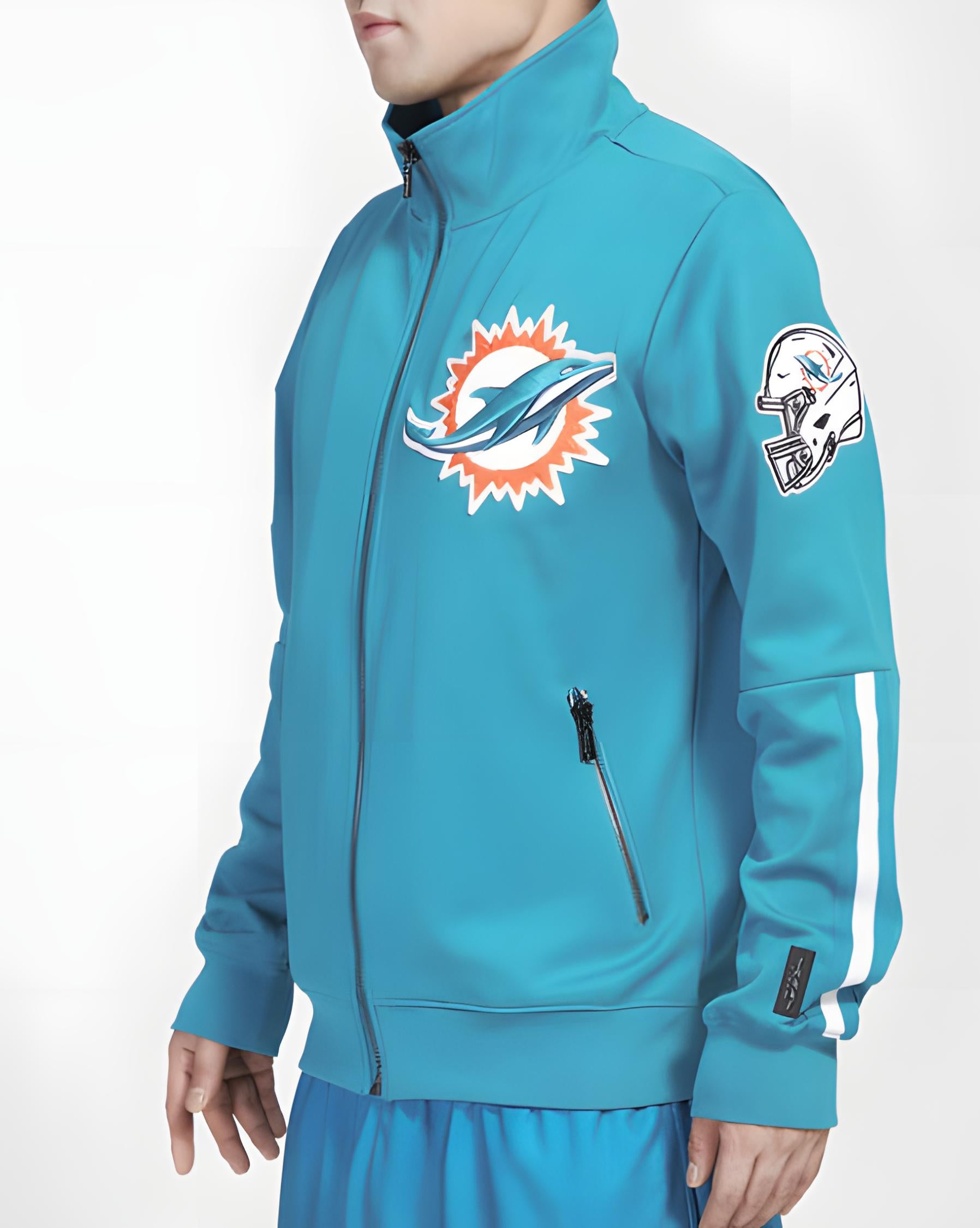 Chamarra Pro Standard DK Track Miami Dolphins