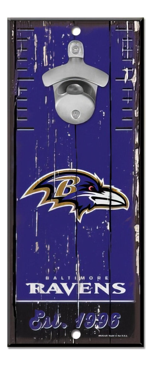 Letrero Madera Con Destapador Ravens WinCraft