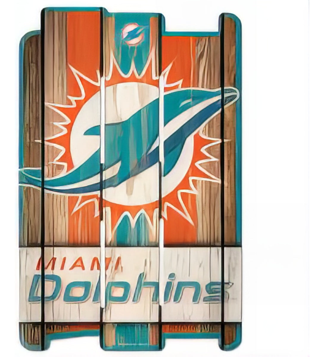 Letrero Plank WinCraft NFL Miami Dolphins