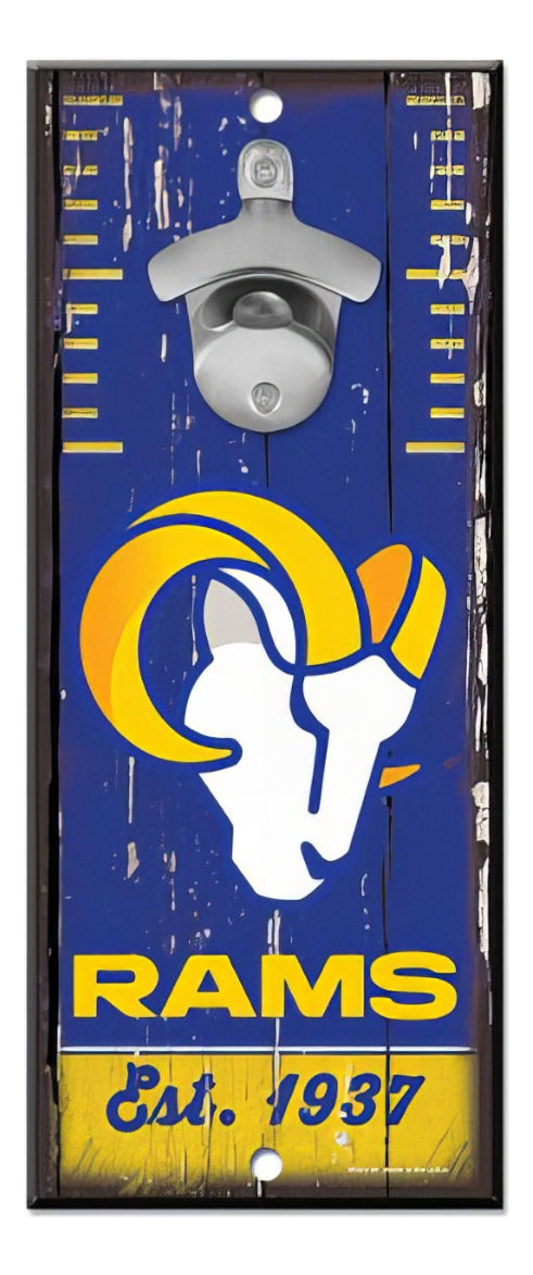 Letrero Madera Con Destapador Rams WinCraft