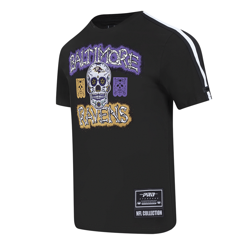 Playera Día De Muertos Pro Standard Bones Baltimore Ravens