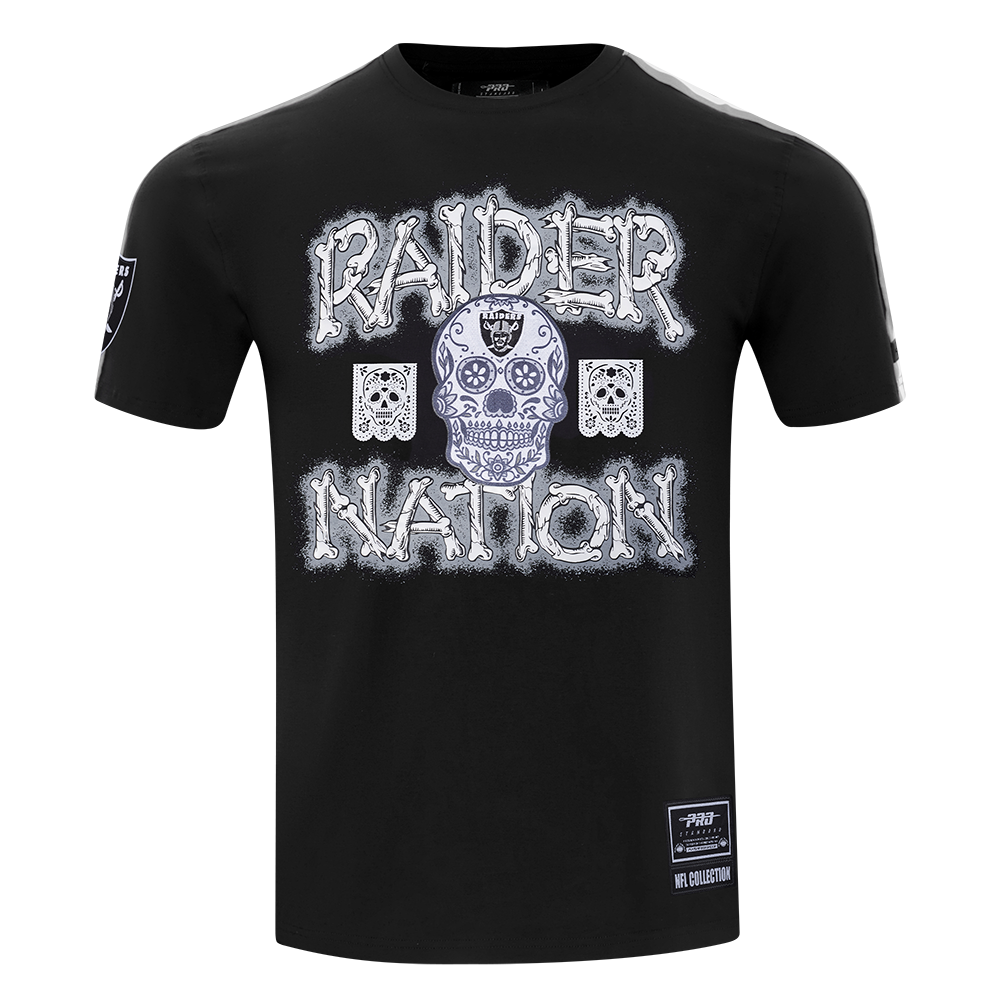 Playera Día De Muertos Pro Standard Bones Las Vegas Raiders